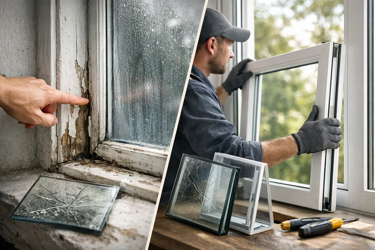 when replace home windows? key signs
